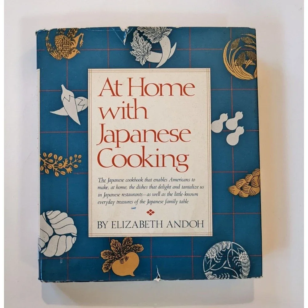 AT HOME WITH‎ JAPANESE COOKING (1980) by Elizabeth Andoh Vintage Hardcover